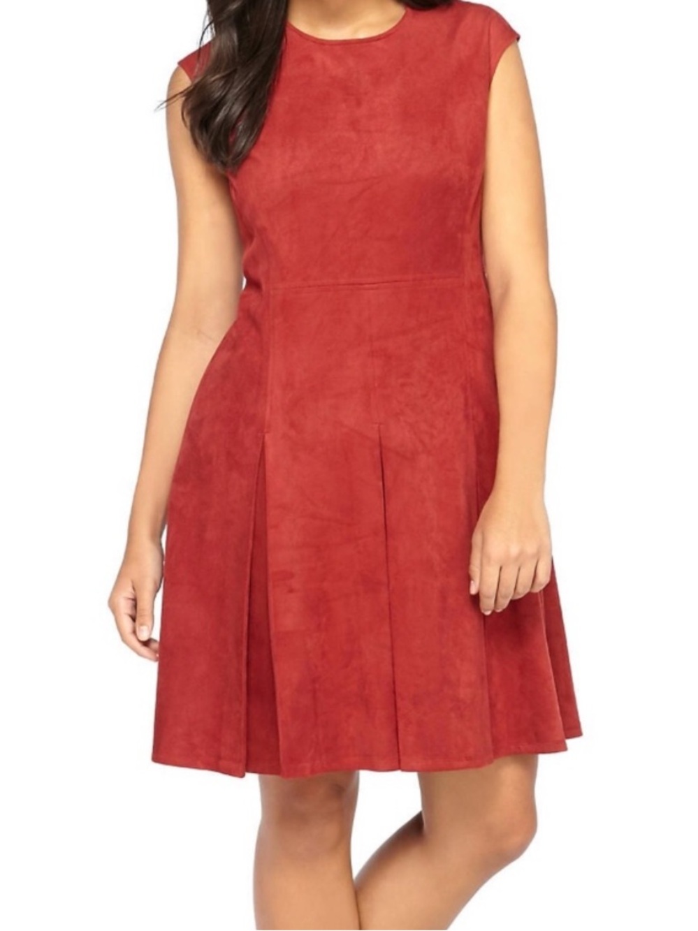 The Limited Burnt Orange Skater A-Line Dress